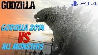 Godzilla The Game (PS4) - Godzilla 2014 Vs. All Monsters [1080p 60fps]