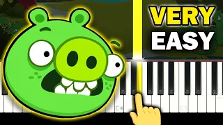 BAD PIGGIES Theme  - VERY EASY Piano tutorial