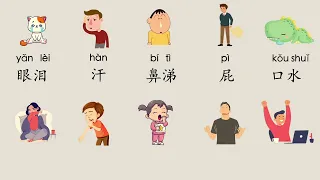 【En Sub】Physiological phenomenon in Chinese, Chinese learning Cards, Mr Sun Mandarin