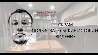 СКРАМ. ПОЛЬЗОВАТЕЛЬСКИЕ ИСТОРИИ. ВИДЕНИЕ