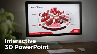 Combining 3D and interactive navigation in PowerPoint