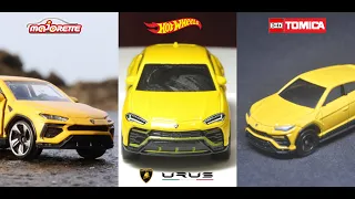 Hot Wheels VS Majorette VS Tomica Lamborghini Urus Comparison