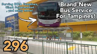 Tampines Feeder Service 296's First Day Of Operations (SBST)