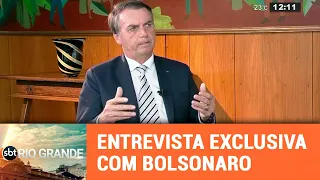 Exclusivo: primeira entrevista de Bolsonaro após a posse - SBT Rio Grande - 04/01/19