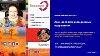 Экспертология | Аменорея при эндокринных нарушениях