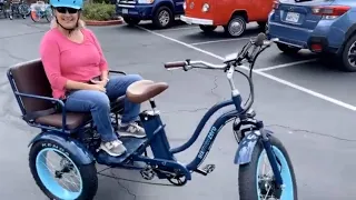 My Ride to the Store on Electric Rickshaw Bike!  POV Ride on Perfect Electric Trike for Passengers