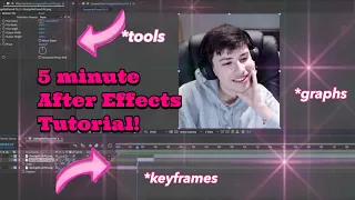 learn after effects in 5 MINUTES! *transitions/rendering/graphs/ etc*