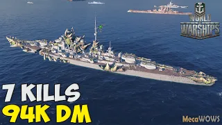 World of WarShips | Bismarck | 7 KILLS | 94K Damage - Replay Gameplay 1080p 60 fps