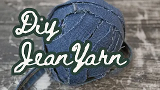 How to Make Yarn from Old Jeans | diy eco friendly crafts