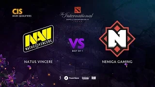 Natus Vincere vs Nemiga Gaming, TI9 Qualifiers CIS, bo1 [Lex & 4ce]