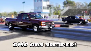 SLEEPER OBS '97 GMC SLE SIERRA 1/2 TON EXT CAB! PUMP GAS PROCHARGED SBC! DAILY DRIVER! BYRON!