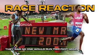 THEY SAID NO ONE WOULD RUN THIS FAST AGAIN! | LYLES' RACE REACTIONS