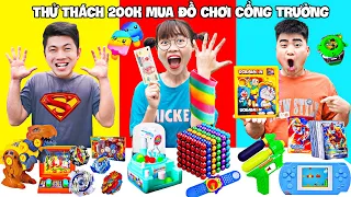 Hà Sam Thử Thách 200K Mua Đồ Chơi Cổng Trường - Ai Mua Được Đồ Chơi Cổng Trường Đẹp Nhất