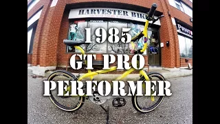 1985 GT PRO PERFORMER Custom Build @ Harvester Bikes OLD SCHOOL BMX