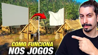 Simulação de Roupas /Tecidos NOS JOGOS! Como funciona - Exemplo de Cloth Simulation Unreal Engine 5