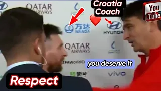 🥰 Messi Respects Croatian Coach After Match Interview 🔥🔥🟣