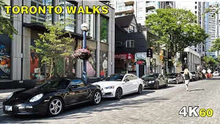 Toronto Walk (Narrrated) - Yorkville, Charles & Church St on July 3 [4K]