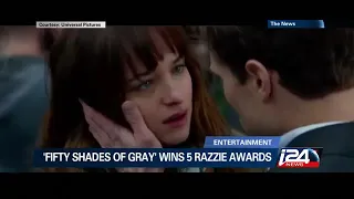 Fifty Shades takes the cake at Razzie Awards 20160228-3