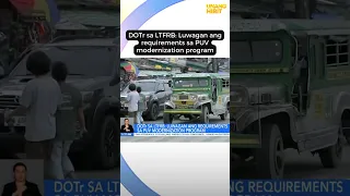 DOTr sa LTFRB: Luwagan ang requirements sa PUV modernization program #shorts | Unang Hirit