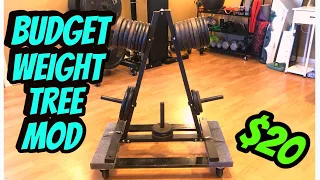 Create the Ultimate Home Gym on a Budget: DIY Rolling Weight Tree Mod!