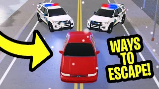 HOW TO ESCAPE THE POLICE IN ERLC! (Emergency Response Liberty County)