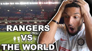 American FIRST REACTION to RANGERS FANS SING LOUDER THAN THE CHAMPIONS LEAGUE ANTHEM