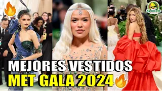 Top 10 Mejores Vestidos de la Met Gala 2024 | Karol G | Shakira | Zendaya |