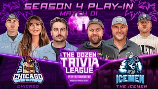 Chicago vs. The Icemen | Match 01 - The Dozen Trivia League Season 4 Play-In Tournament