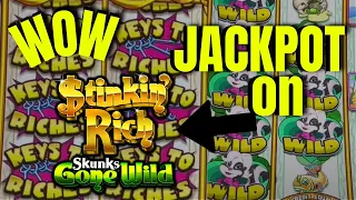 Jackpot! My First ever JACKPOT on Stinkin Rich Slot Machine Live high limit slot play