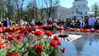 Память погибшим солдатам в ВОВ у Вечного огня, Нижний Новгород, 2014