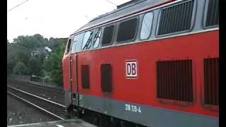 DB BR 218 Anlassen und Abfahrt Essen Steele-Ost