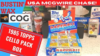 1985 Topps Cello Box Break - USA McGwire search.