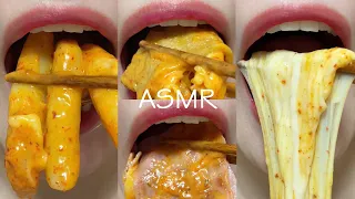 asmr SPICY ROSE TTEOKBOKKI BACON DRUMSTICKS MUKBANG eating sounds