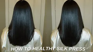 HOW TO SILK PRESS YOUR HAIR AND AVOID DAMAGE AND BREAKAGE  *DETAILED*