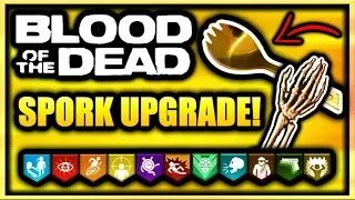 Blood of the Dead Upgraded Golden Spork Easter Egg Guide (Steps Broken) "Spork Knife" (BO4 Zombies)