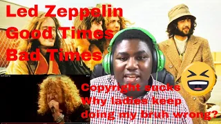 DasmaniaXDReacts To Led Zeppelin - Good Times Bad Times | Live show