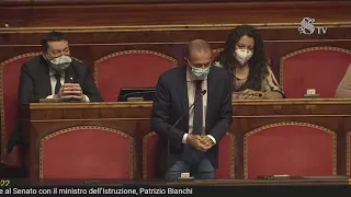 Mobilità straordinaria e riapertura delle scuole: question time al Senato con il ministro Bianchi