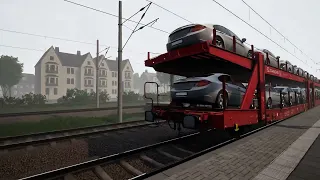 Train Sim World 3 - BR155 hauling a long freight train