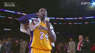 Kobe Bryant 60 Points in Final Game vs Utah Jazz - Full Highlights + Speech 13/04/2016