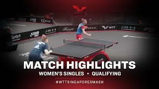 Sabina Surjan vs Tatiana Kukulkova | WS | Singapore Smash 2022 (Qual)