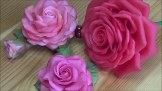 Red cold porcelain rose. Tutorial 1 "Home-made and available tools"