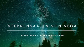 Sternensaaten vom Stern Vega im Sternenbild Lyra