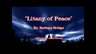 Litany of Peace - Barbara Bridge