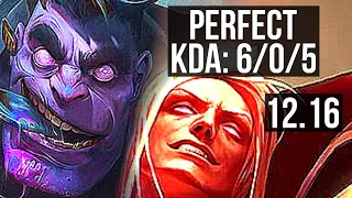 MUNDO vs VLAD (TOP) | 6/0/5, 300+ games, Dominating | EUW Master | 12.16