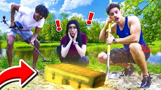 We Found a HAUNTED TREASURE Buried in My Backyard... **SCARY**