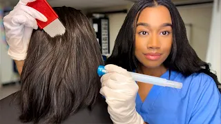 ASMR School Nurse Lice Check Role-play 🪲💆 Real Person Scalp Inspection | Lice Check Removal ASMR