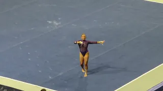 Rebecca Wells (Clemson) Floor Routine 9.800 vs. Iowa State (2024 NCAA Regionals)