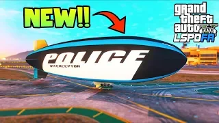 Introducing a NEW Police Blimp!! How good is it?? (GTA 5 Mods - LSPDFR Gameplay)