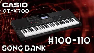 Casio CT-X700 Song Bank | Songs #100-110