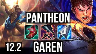 PANTHEON vs GAREN (TOP) | 1.2M mastery, 10/3/8, 400+ games, Dominating | EUW Diamond | 12.2